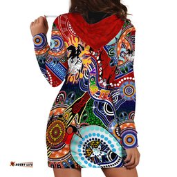 Personalised Dragons NAIDOC Week 2024 Hoodie Dress Australia Aboriginal Dot Painting