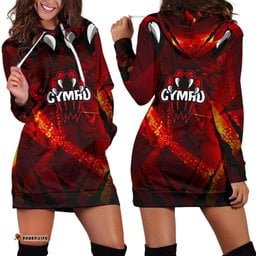 Wales Women'S Hoodie Dress Welsh Dragon