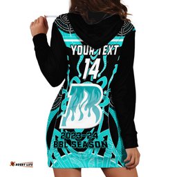 Custom Brisbane Heat Hoodie Dress We Are The Champions Aboriginal Art