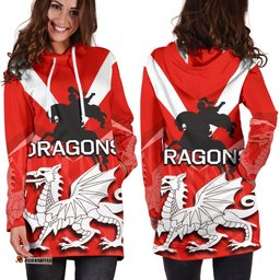 St. George Illawarra Dragons Women Hoodie Dress