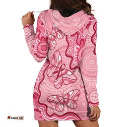 Australia Indigenous Mother's Day Hoodie Dress Breast Cancer Survivor