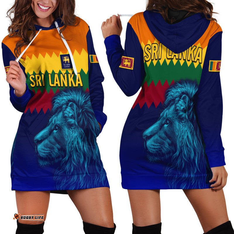 Sri Lanka The Lions Cricket Hoodie Dress