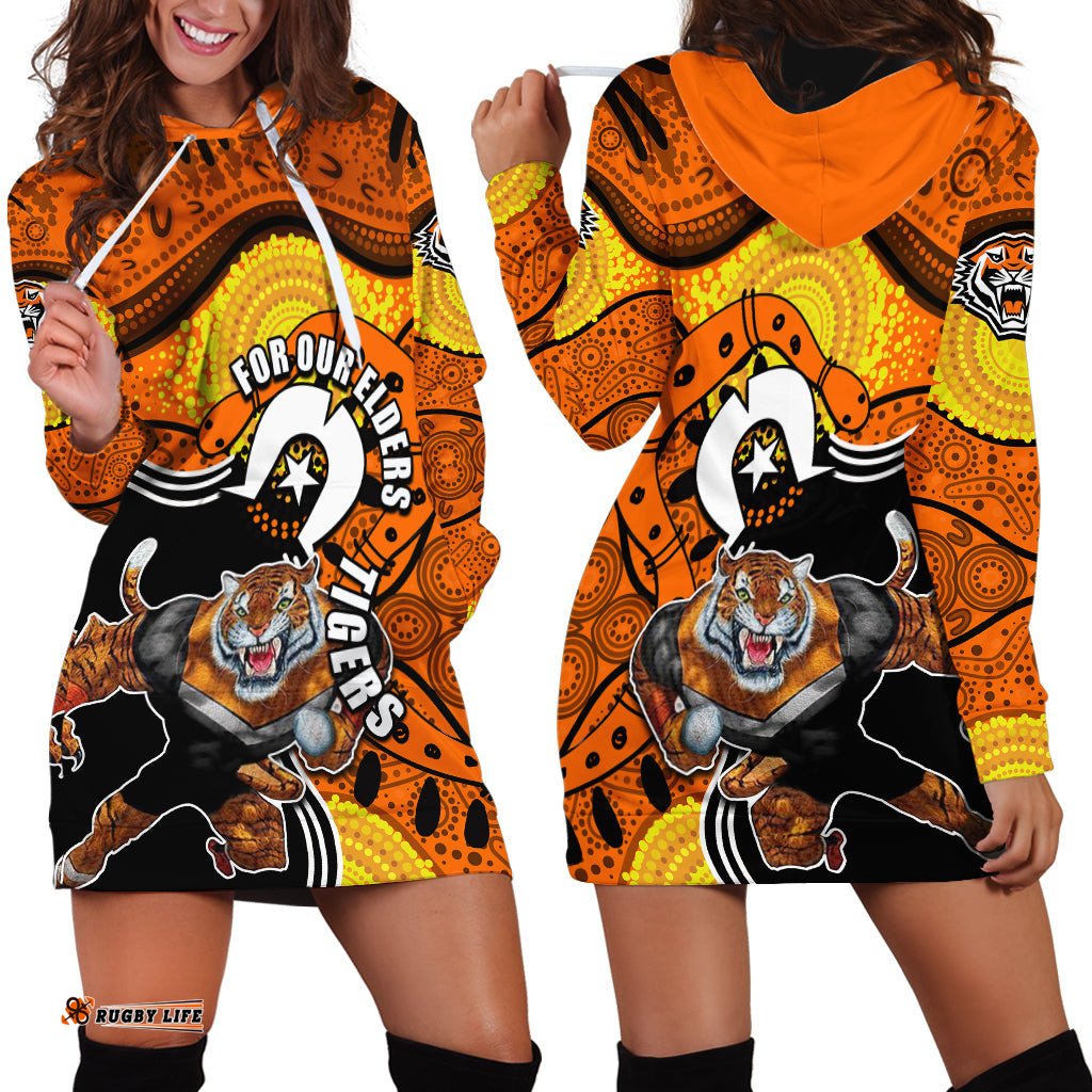 Tigers Mascot NRL Hoodie Dress NAIDOC