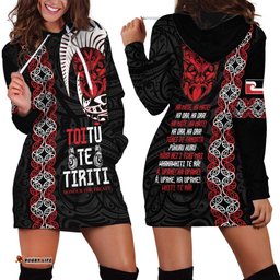 Aotearoa Toitu Te Tiriti Hoodie Dress Honour The Treaty Maori Haka