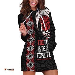 Aotearoa Toitu Te Tiriti Hoodie Dress Honour The Treaty Maori Haka
