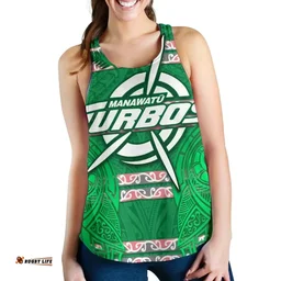 Manawatu Turbos Women Racerback Tank Maori Vibes A31