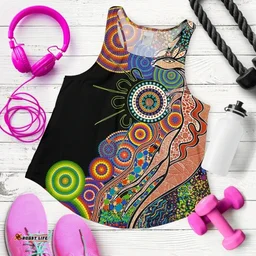 Australia Women's Racerback Tank Aboriginal Style NO.1 TH4