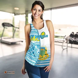 Tuvalu Rugby Women's Racerback Tank Special K13