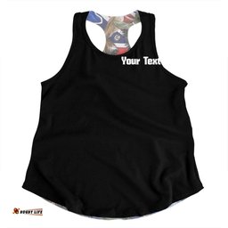 Australia Sport Darts Custom Women Racerback Singlet - Dart Board And Australia Flag Patterns With Kangaroo Drinking Art Women Racerback Singlet