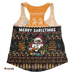 Wests Tigers Christmas Custom Women Racerback Singlet - Chrissie Spirit Women Racerback Singlet