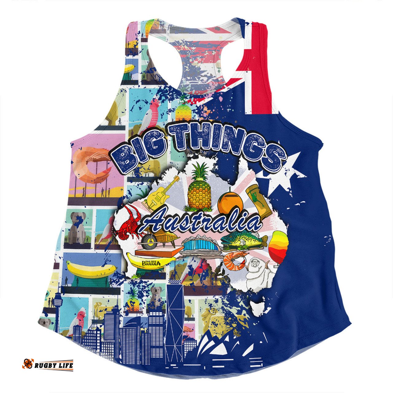 Australia Women Racerback Singlet - Australia Big Things Ver 2 Women Racerback Singlet