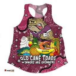 Queensland Cane Toads Custom Women Racerback Singlet - Australian Big Things Women Racerback Singlet