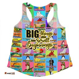 Australia Women Racerback Singlet - Australia's Iconic Big Things Postage Stamps Style Women Racerback Singlet