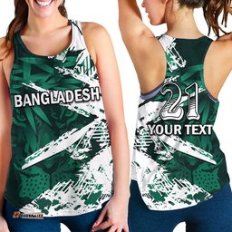 Custom Personalised Bangladesh Cricket Team Women Racerback Tank Special Bangla Tigers