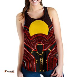Aboriginal Women's Racerback Tank The Sun Always Shines
