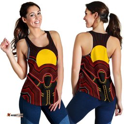 Aboriginal Women's Racerback Tank The Sun Always Shines