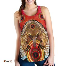 Aboriginal Women's Racerback Tank Australian Echidna