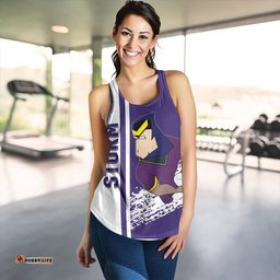 Melbourne Storm Women's Racerback Tank - Melbourne Storm Mascot Quater Style