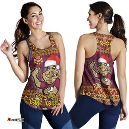 Cane Toads Women Racerback Tank - Custom Christmas Show Us Ya Cane Toads Women Racerback Tank