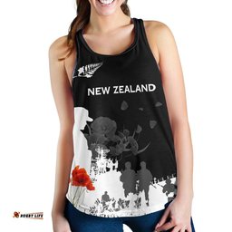 Australia Anzac Day Women Racerback Tank Keeping The Spirit Alive Tank