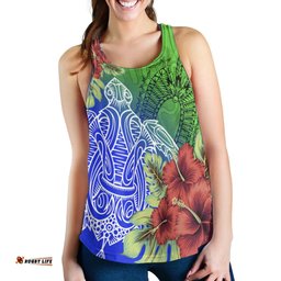 Torres Strait Islanders Women's Tank Ocean Hibiscus