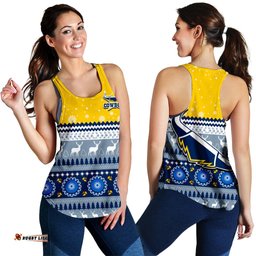 Cowboys Aboriginal Women Racerback Tank Christmas North Queensland