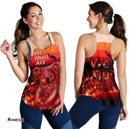Racerback Tank Koala Bushfire Tank Pray For Australia Women