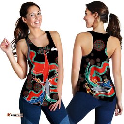 Rabbitohs Women Racerback Tank Go The Bunnies Aboriginal