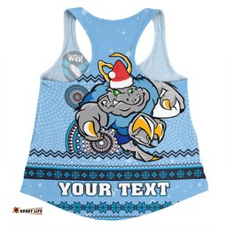 New South Wales Cockroaches Christmas Custom Women Racerback Singlet - Ugly Xmas And Aboriginal Patterns For Die Hard Fan Women Racerback Singlet