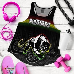 Black Panthers Rugby League Aboriginal Women Tank Top