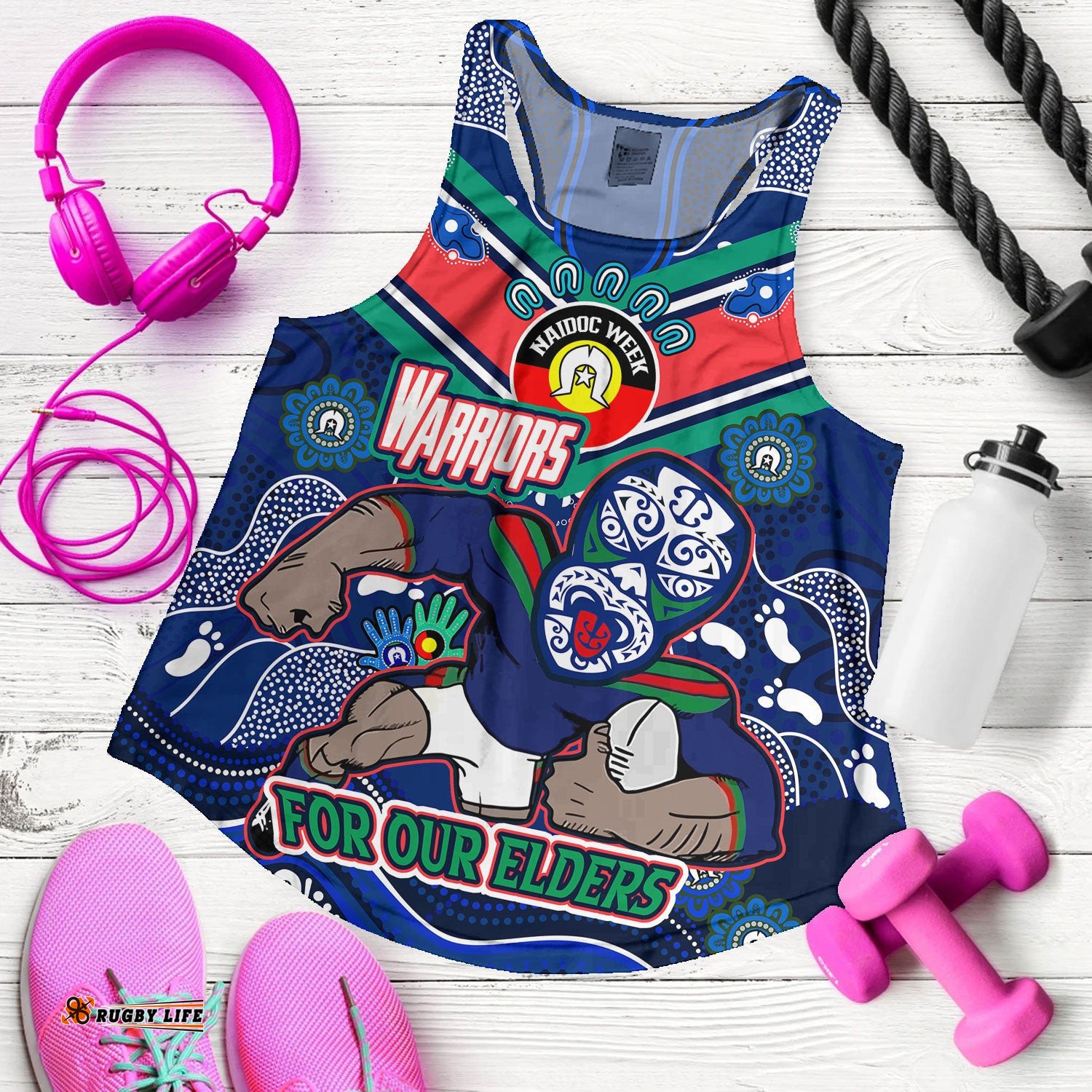 Australia New Zealand Naidoc Week Custom Women Racerback Tank