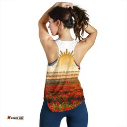 Anzac Day Women's Racerback Tank We Will Remember Them