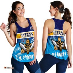 Gold Coast Women Racerback Tank Titans Gladiator Anzac Day 2021 Version Indigenous
