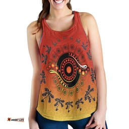 Aboriginal Women's Tank Top Circle Pattern