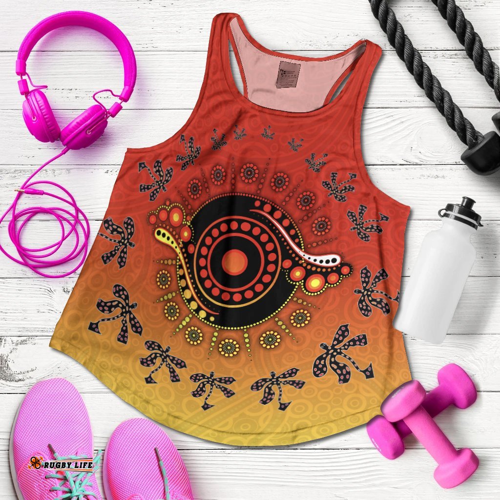 Aboriginal Women's Tank Top Circle Pattern