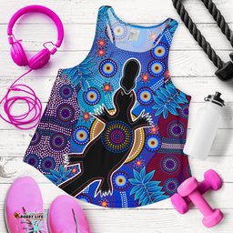 Aboriginal Women's Racerback Tank Indigenous Platypus