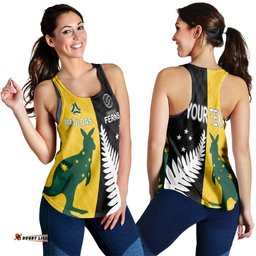 Australia Matildas Mix New Zealand Ferns World Cup Women Racerback Tank
