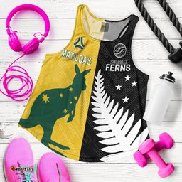 Australia Matildas Mix New Zealand Ferns World Cup Women Racerback Tank