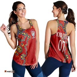 Adelaide United Soccer Indigenous Women Racerback Tank The Reds