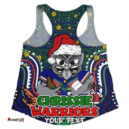 New Zealand Warriors Christmas Custom Women Racerback Singlet - Christmas Knit Patterns Vintage Jersey Ugly Women Racerback Singlet