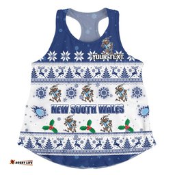 New South Wales Cockroaches Christmas Custom Women Racerback Singlet - Special Ugly Christmas Women Racerback Singlet
