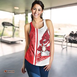 St. George Illawarra Dragons Women's Racerback Tank - St. George Illawarra Dragons Mascot Quater Style