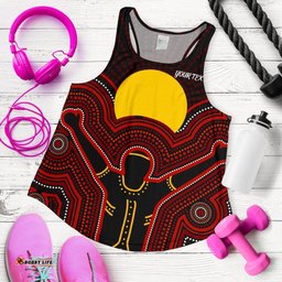 Aboriginal Personalised Women's Racerback Tank The Sun Always Shines