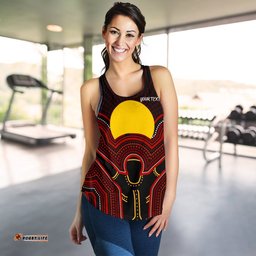 Aboriginal Personalised Women's Racerback Tank The Sun Always Shines