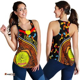 Custom Racerback Tanks Aboriginal Style & Flag Dot Painting