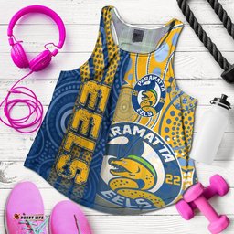 Vibe Hoodie Clothing Parramatta Eels Sporty Style Racerback Tank