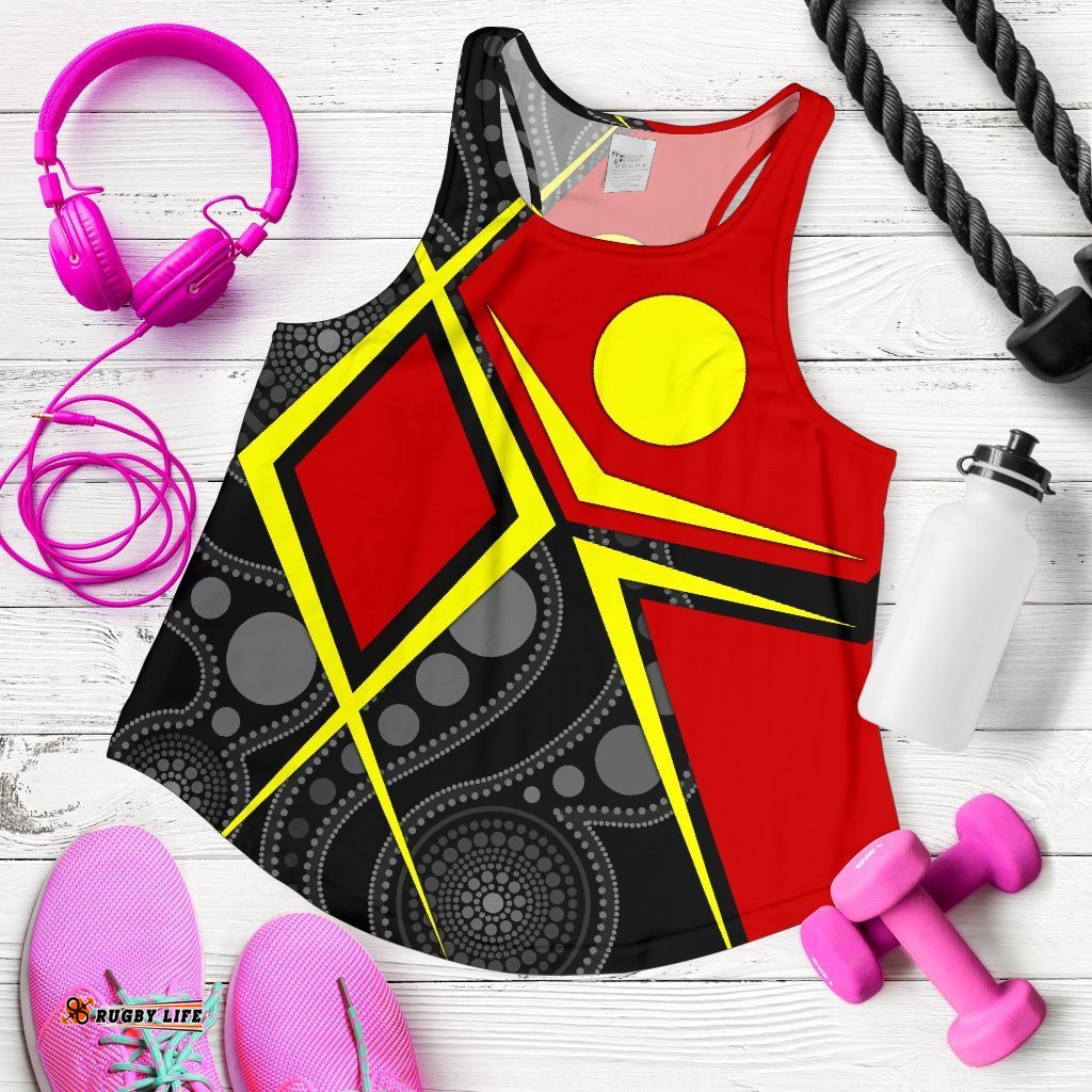 Aboriginal Women's Racerback Tank Indigenous Legend