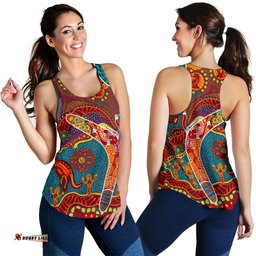 Aboriginal Women's Racerback Tank Indigenous Boomerang