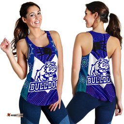 Bulldogs Women Racerback Tank Aboriginal Country Style