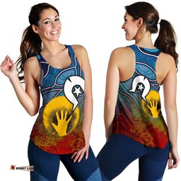 Aboriginal Women's Racerback Tank Aboriginal and Torres Strait Islanders Flag